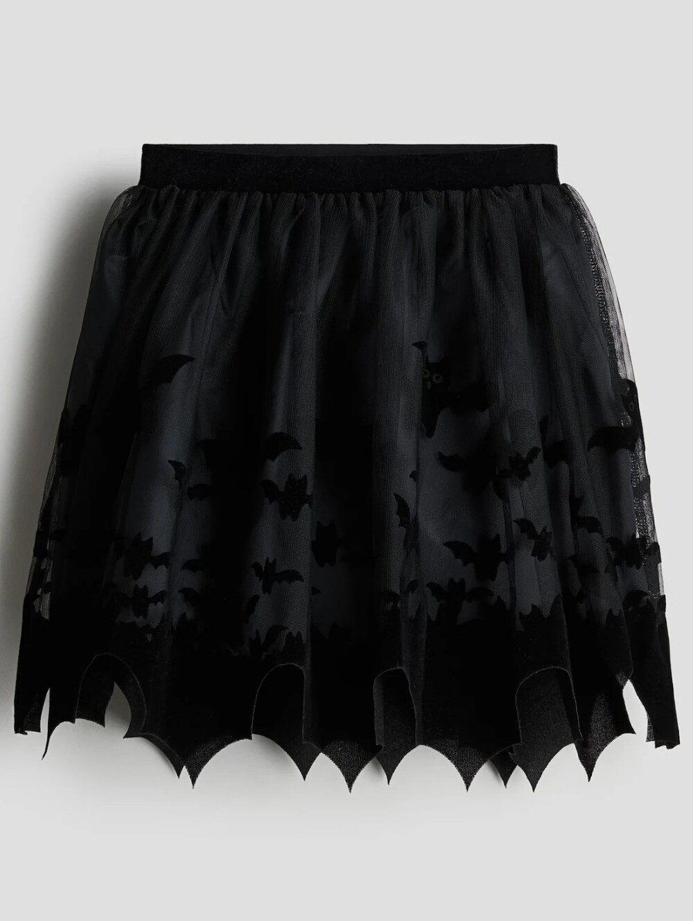 H&M Girls Black Bats Halloween Tulle Skirt Size 8-10 NEW
